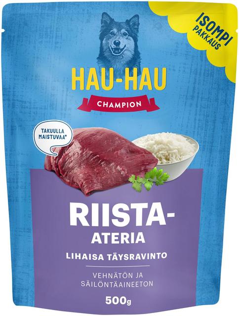 Hau-Hau Champion Riista-ateria täysravinto 500 g