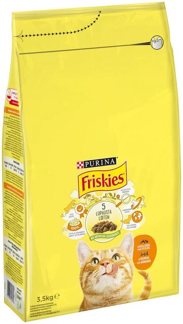 Friskies 3,5kg Adult Kanaa ja Vihanneksia kissanruoka