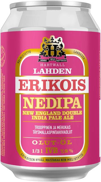 Lahden Erikois NEDIPA olut 7,8% 0,33 l