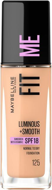 Maybelline New York  Fit Me Luminous & Smooth 125 Nude Beige -meikkivoide 30ml