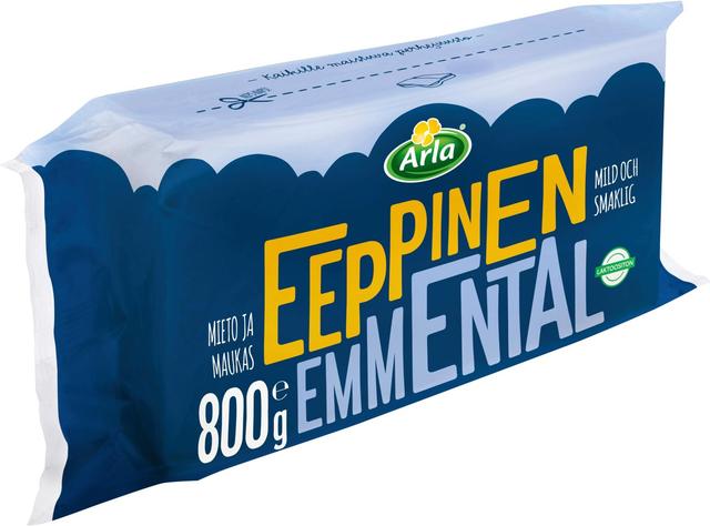 Arla Tolkuttomat Juustot Eeppinen 800 g emmental juusto