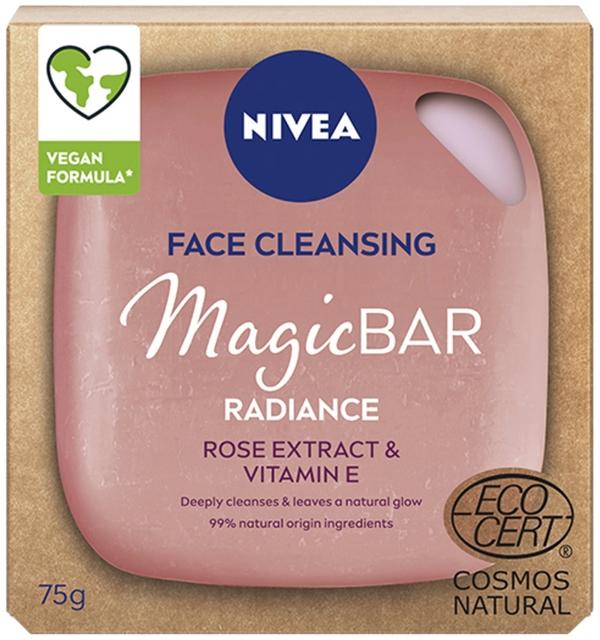 NIVEA 75g MagicBAR Radiance Cleansing Bar -kasvosaippua