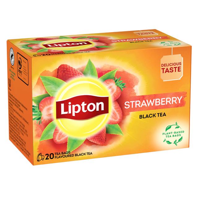 Lipton 20ps Strawberry musta tee