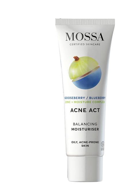 MOSSA Acne Act Kosteusvoide rasvoittuvalle iholle 50ml