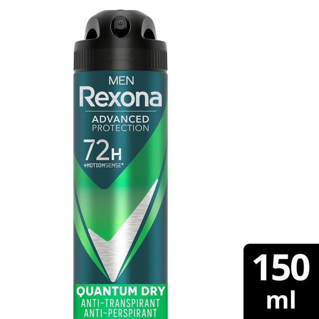 Rexona Advanced Protection Quantum Dry Antiperspirantti Deodorantti Spray miehille 150 ml