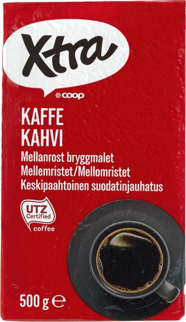 Xtra suodatinkahvi keskipaahtoinen 500 g