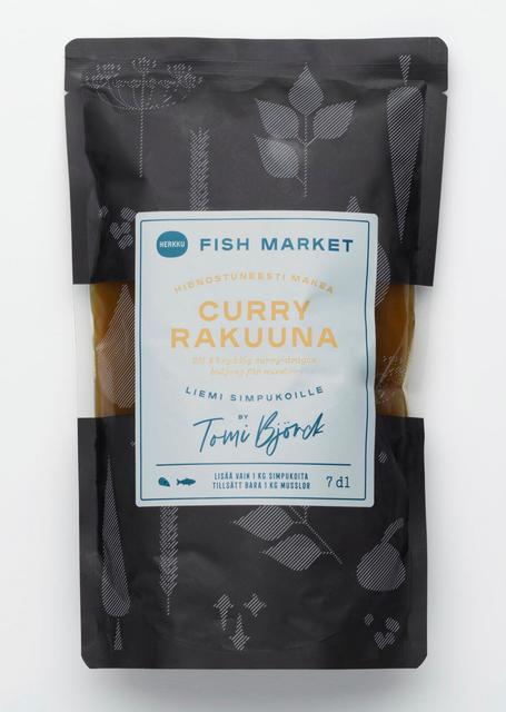 Curry-rakuuna liemi simpukoille