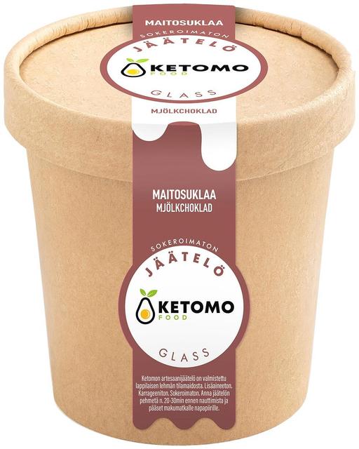 Ketomo Food Maitosuklaajäätelö 473ml