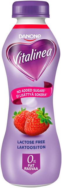 Danone Vitalinea juotava mansikkajogurtti 290g