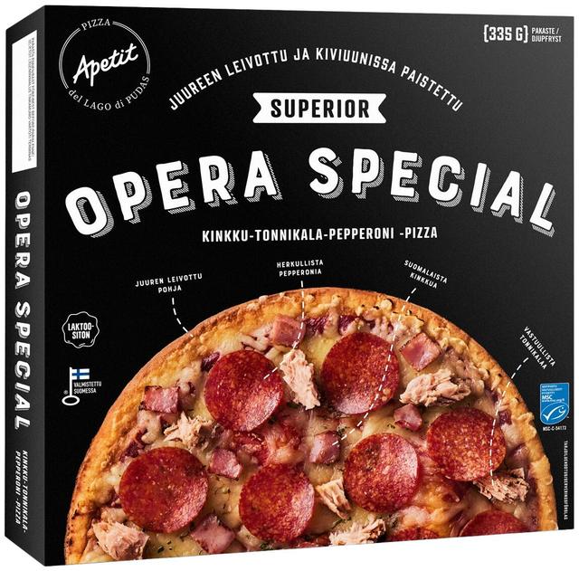 Apetit Superior Opera Special Pizza MSC pakaste 335g