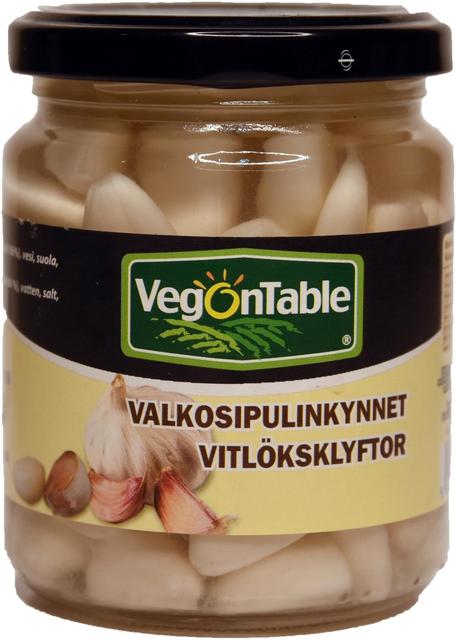 VegOnTable 240/160g valkosipulinkynnet vedessä