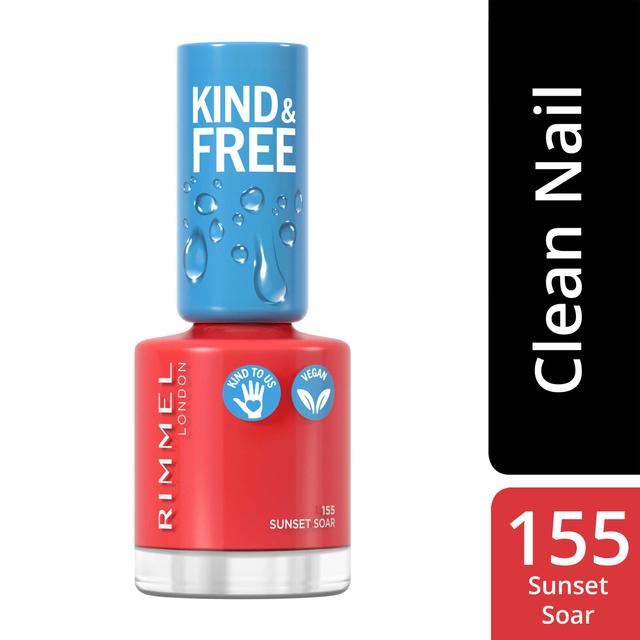 Rimmel Kind & Free Clean Nail Polish 8ml, 155 Sunset Soar kynsilakka