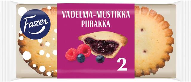 Fazer Vadelma-mustikkapiirakka 2kpl 140g