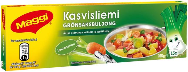 Maggi Kasvisliemi liemikuutio 16 kpl/168g