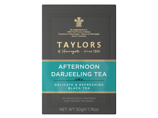 Taylors of Harrogate Afternoon Darjeeling musta pussitee 20ps