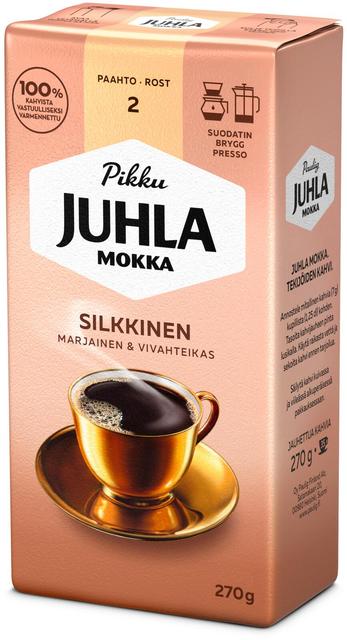 Paulig Juhla Mokka Silkkinen kahvi suodatinjauhatus 270g