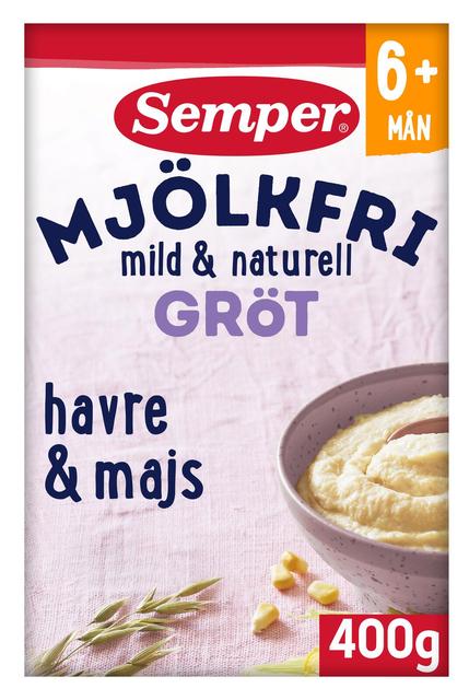 Semper Maidoton Puuro kaura & maissi 6kk puurojauhe 400g