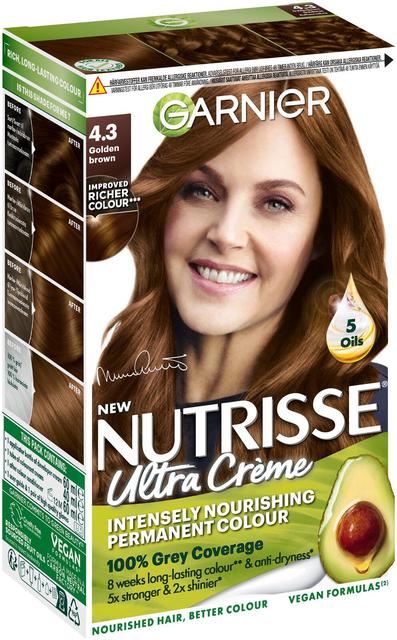 Garnier Nutrisse Ultra Creme 4.3 Golden Brown Kullanruskea kestoväri 1kpl