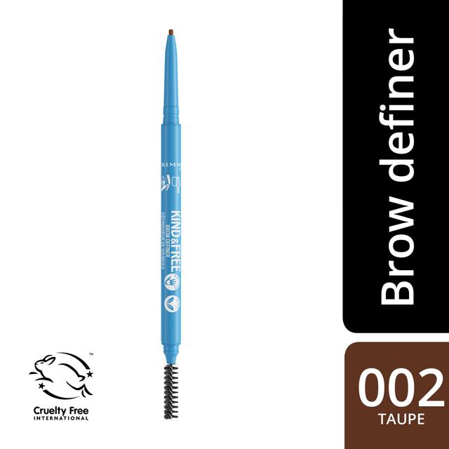 Rimmel Kind & Free Dual Ended Brow Definer 0,09 g 002 Taupe, kulmakynä