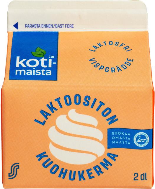 Kotimaista 2dl laktoositon ESL 35% kuohukerma