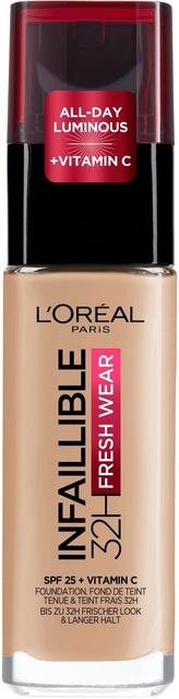 L'Oréal Paris Infaillible Fresh Wear 125 Warm Undertone meikkivoide 30ml