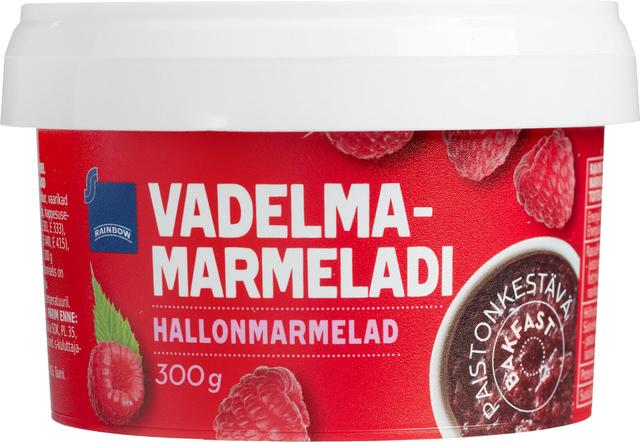 Rainbow 300g vadelmamarmeladi paistonkestävä