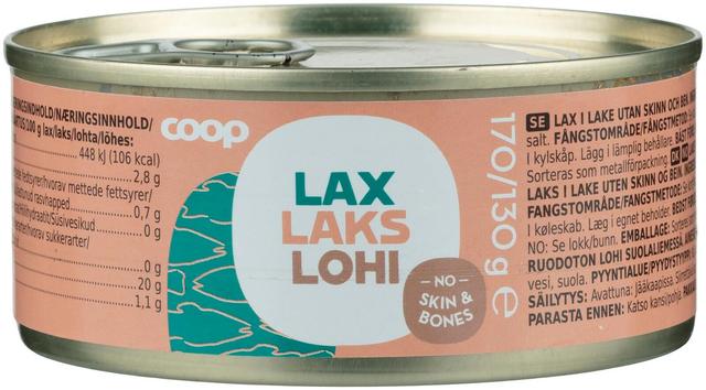 Coop lohi suolaliemessä 170/130 g