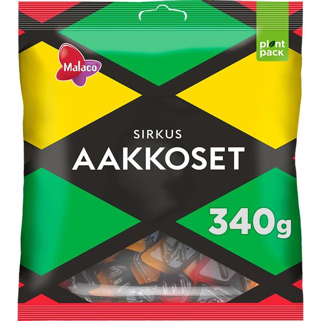 Malaco Aakkoset Sirkus makeissekoitus 340g