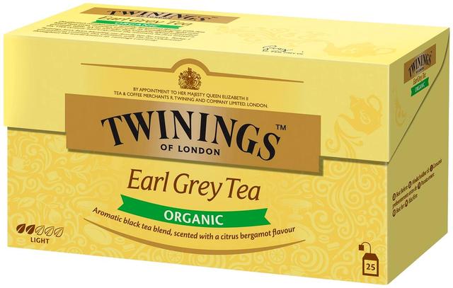 Twinings 25x2g Earl Grey Luomu tee