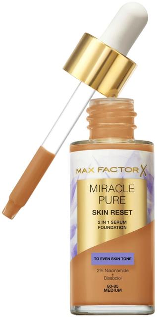 Max Factor Miracle Pure Serum Foundation 80-85 Medium 30 ml