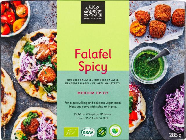 URTEKRAM Luomu Spicy Falafel pakaste 285g