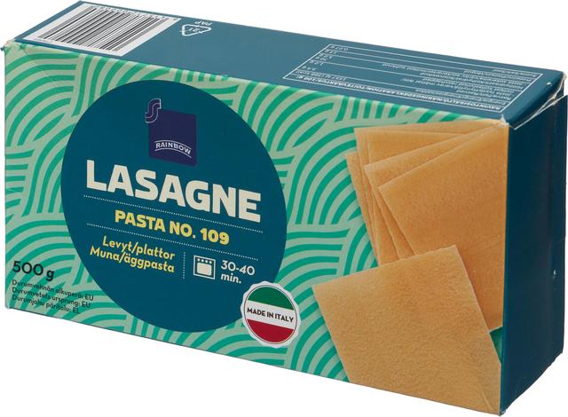 Rainbow 500g lasagnelevyt