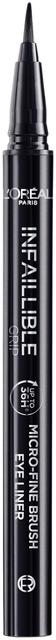 L'Oréal Paris Infaillible Grip 36H Micro-Fine eyeliner 01 Obsidian black nestemäinen silmänrajausväri 0,4g