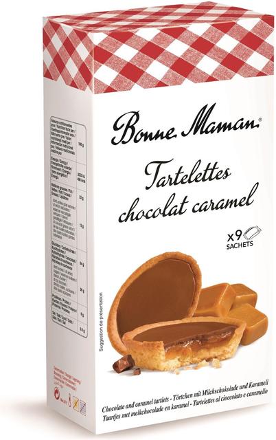 Bonne Maman 135g Maitosuklaa kinuski tartelettes keksi