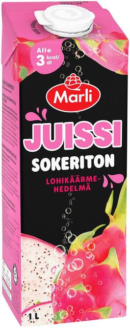 Marli Juissi sokeriton Lohikäärmehedelmämehujuoma 1 L