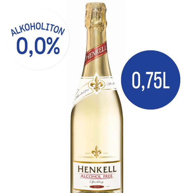 Henkell Alkoholfrei Sparkling Blanc alkoholiton kuohujuoma 0% 75cl pullo