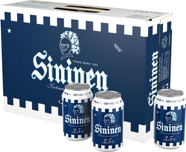 24 x Sininen olut 3,5% 0,33 l