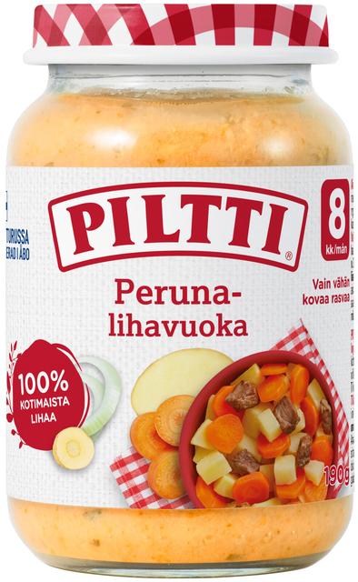 Piltti 190g Peruna-lihavuoka lastenateria 8kk