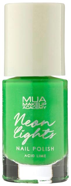 MUA Make Up Academy Neon Lights Longwear Nail Polish, Acid Lime 8 ml kynsilakka