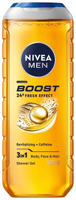 NIVEA MEN 250ml Boost Shower Gel -suihkugeeli