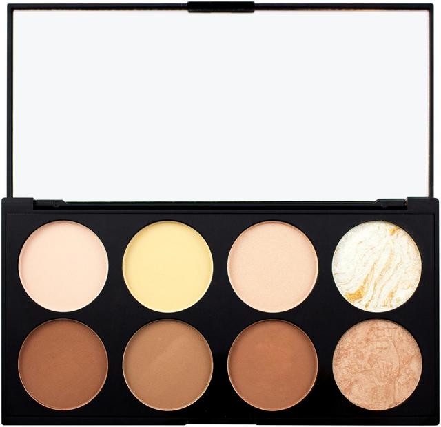 Makeup Revolution 8 Ultra Contour Palette korostus-ja varjostusväripaletti