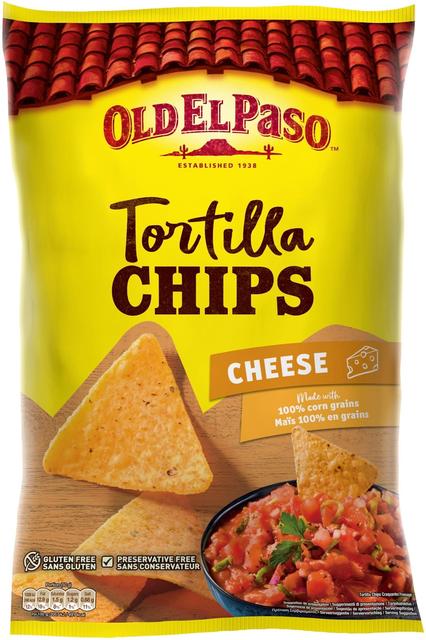 Old El Paso Tortilla Chips Cheese 185g