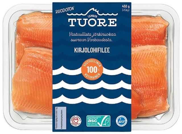 Saimaan Tuore ASC Kirjolohifilee Perhepakkaus 450g