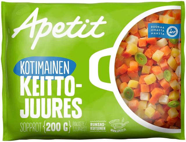 Apetit Kotimainen Keittojuures pakaste 200g