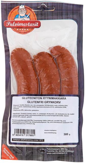 Palvimestarit 300g gluteeniton ryynimakkara