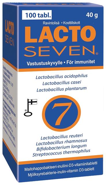 Lacto Seven 100 kpl maitohappobakteeri-inuliinivalmiste 40 gr