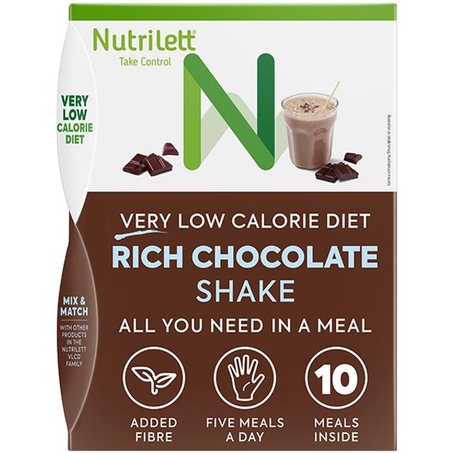 Nutrilett VLCD Rich Chocolate Flavoured Shake suklaanmakuinen pirtelö 10x35g