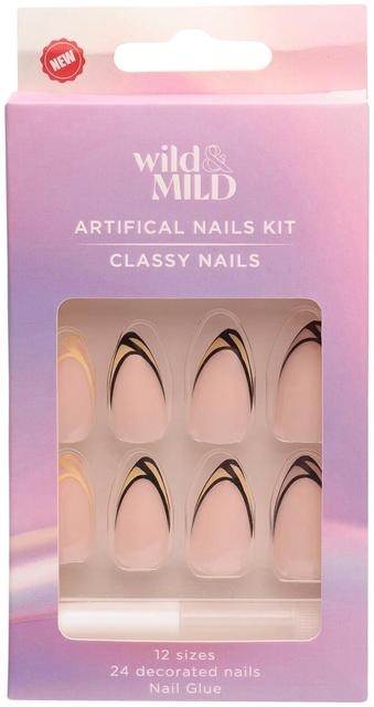 WM068 Pimp Your Tips Artificial Nails Set Wild&Mild N24