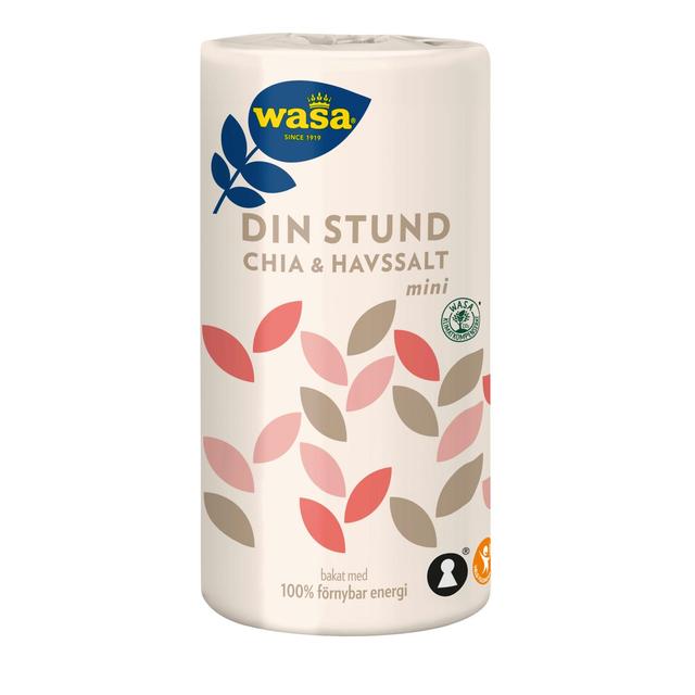 Wasa Din Stund Chia & Merisuola näkkileipä mini 270g