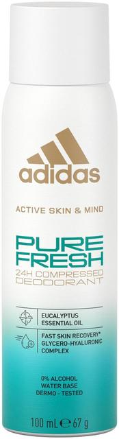 Adidas Pure Fresh Compressed Deo Spray 100 ml, unisex